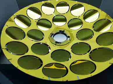 gold (au) coated silicon wafers