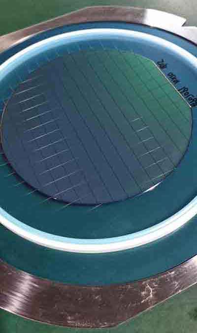 what does a diced silicon wafer looks like