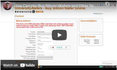 how to buy silicon wafers online and or get a wafer quote