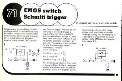 cmos switch schmitt trigger