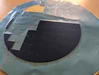 what does a diced silicon wafer look like